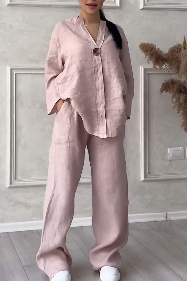 Unexiah | Casual set met speelse knopen